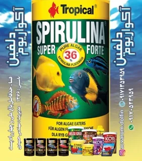 غذا ماهی آکواریوم super forte spirulina 36%Tropical